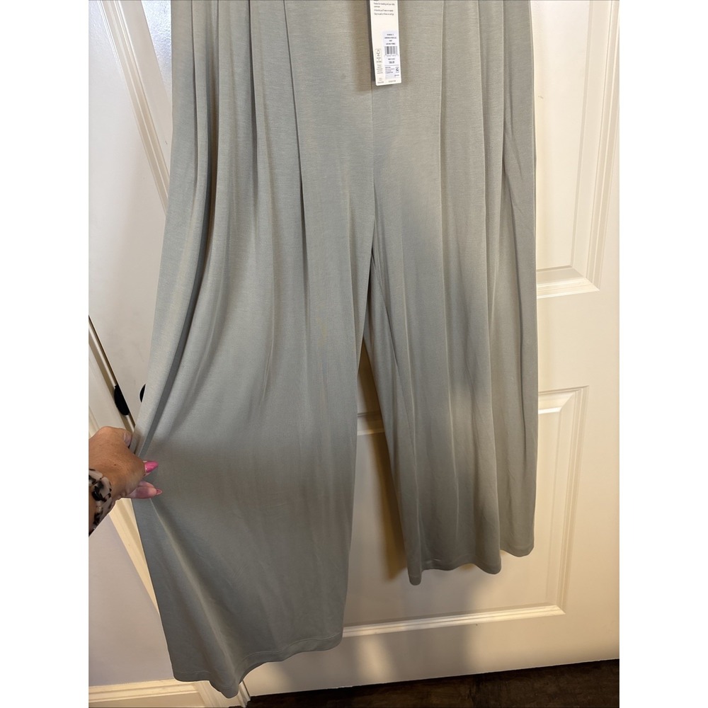 CALIA Sandwash Wide Leg Pull On Jersey Butter Soft Athleisure Pants Size Small‎